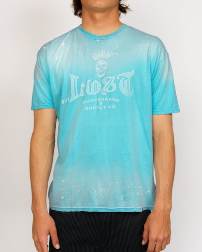 King Skully Tee Cyan Spray