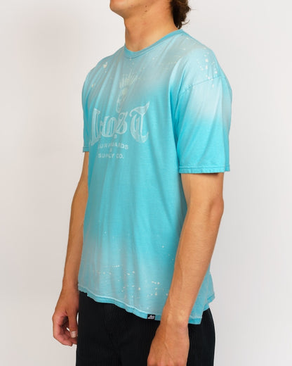 King Skully Tee Cyan Spray