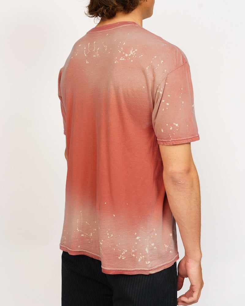 King Skully Tee Faded Red Spray