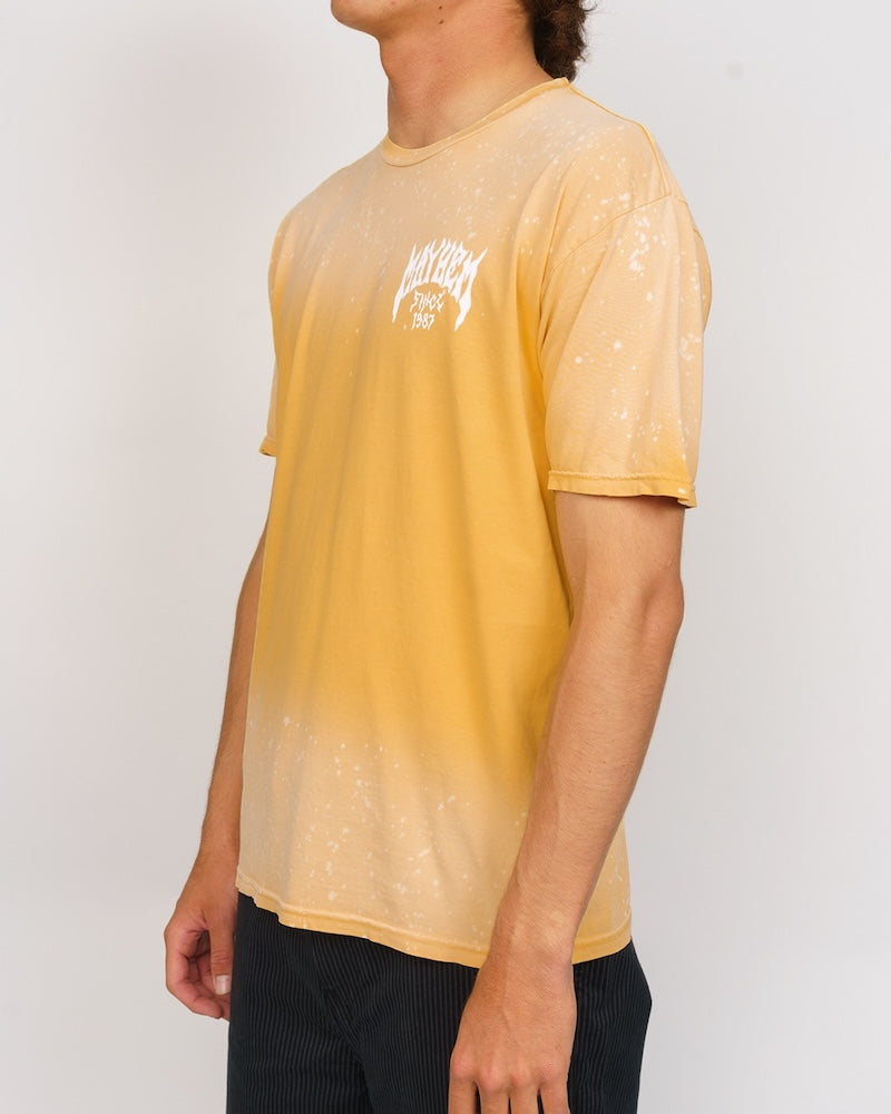 Mayhem Since 87 Tee Vintage Gold Spray