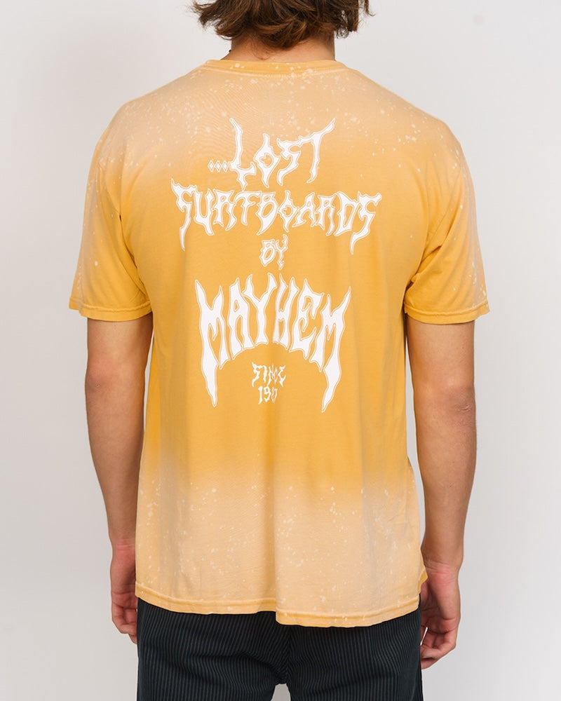 Mayhem Since 87 Tee Vintage Gold Spray