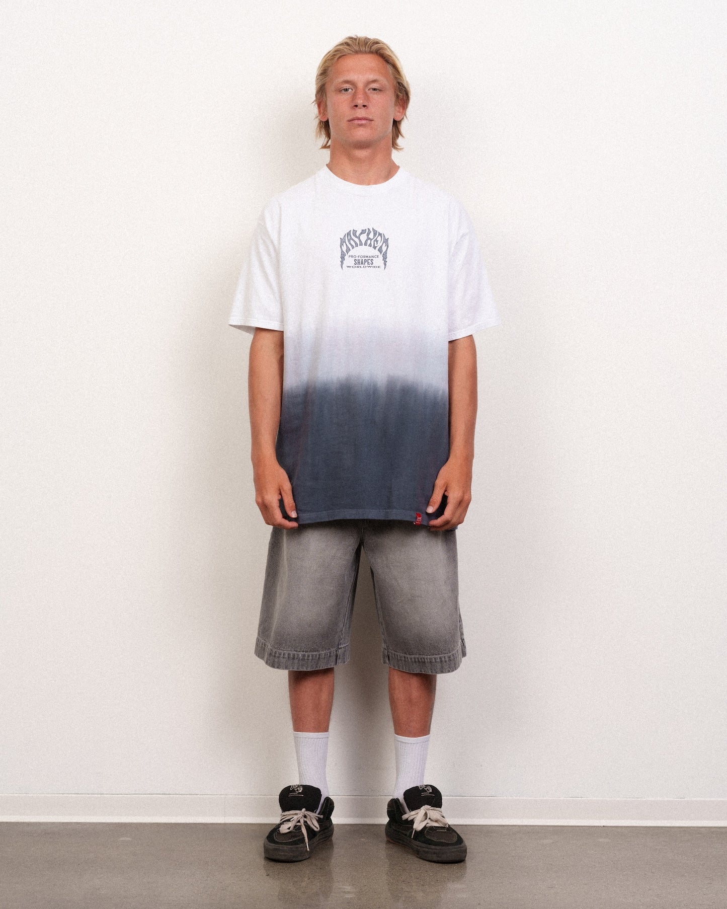 Mayhem Dip Dye Tee Stormy Grey