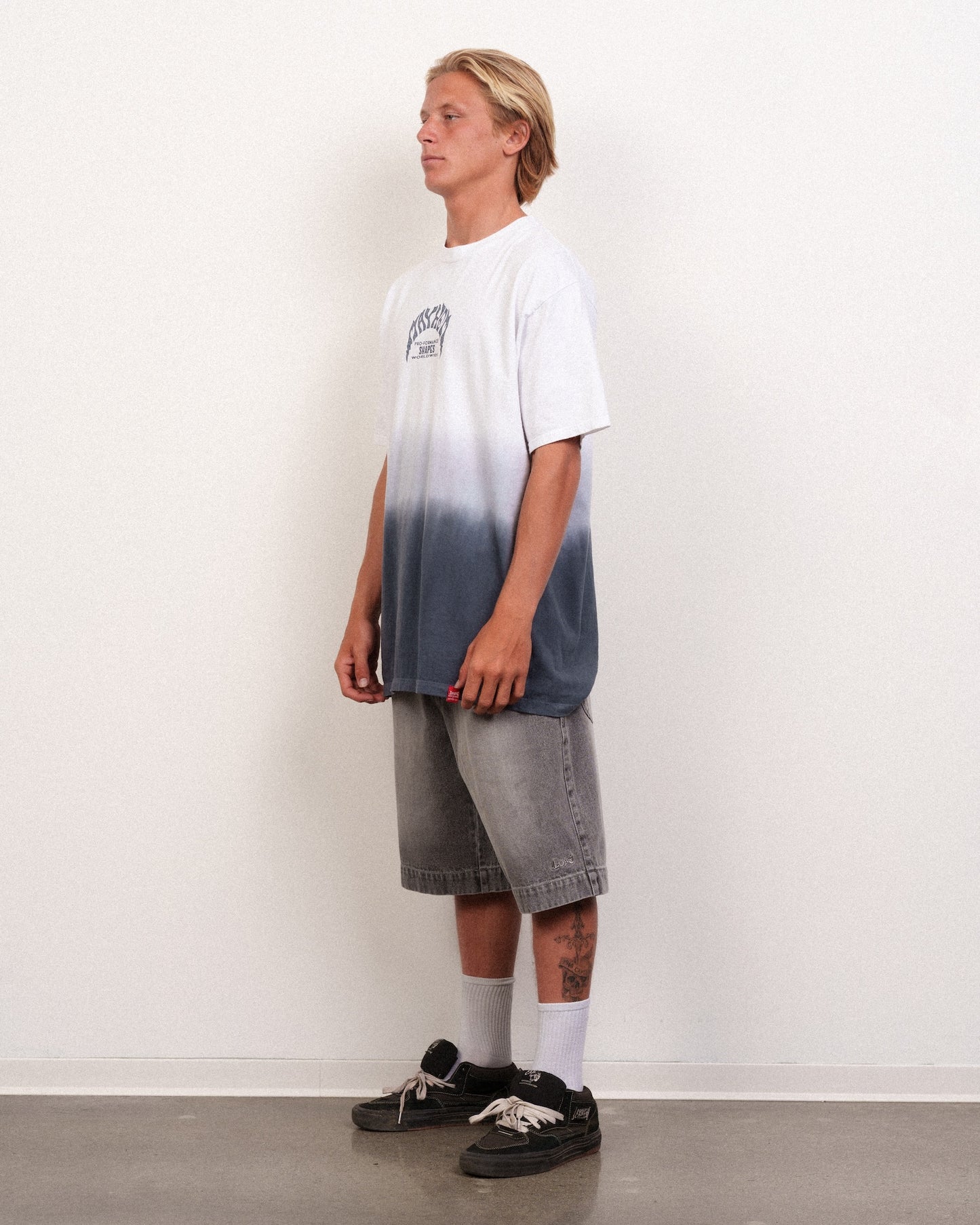 Mayhem Dip Dye Tee Stormy Grey