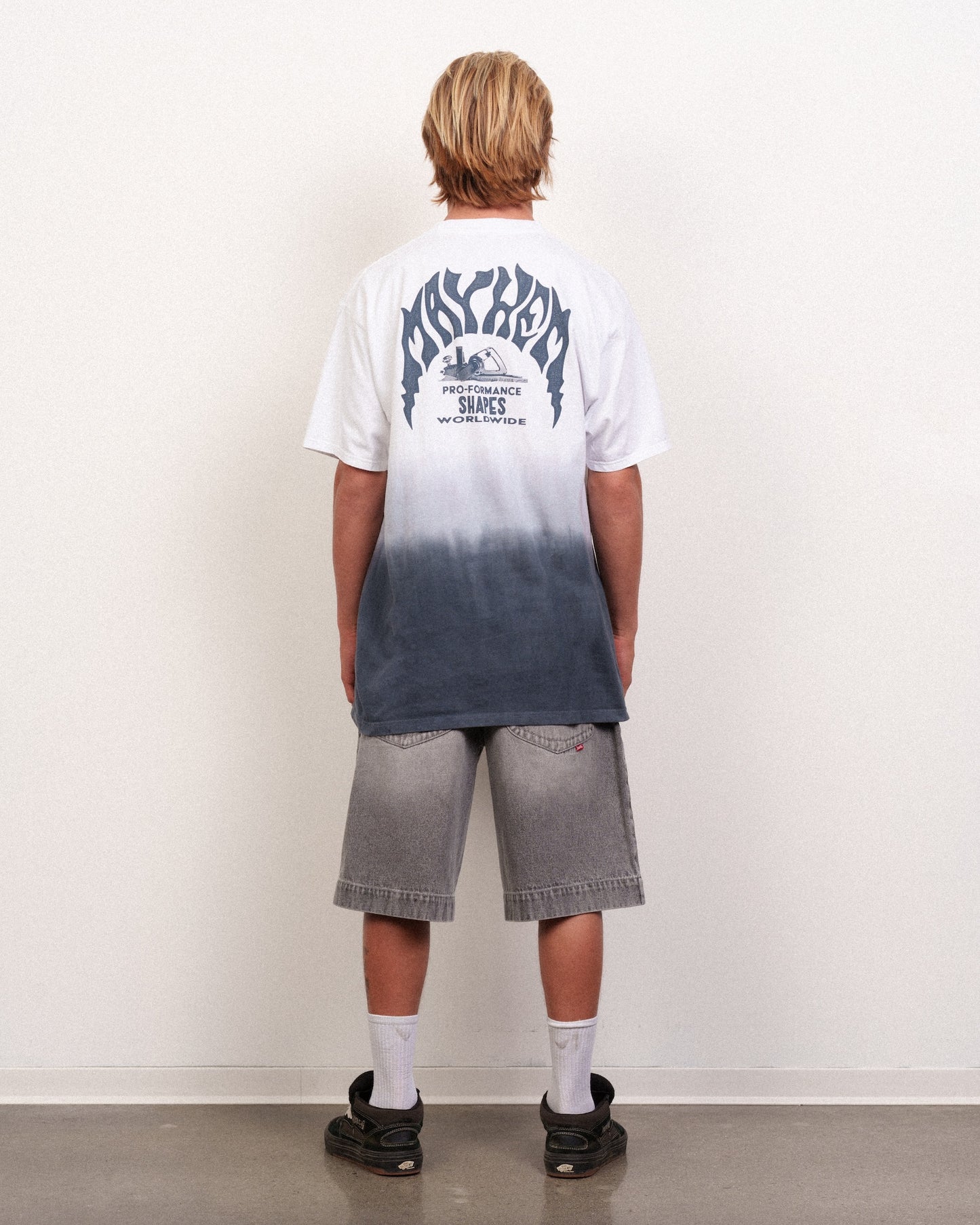Mayhem Dip Dye Tee Stormy Grey