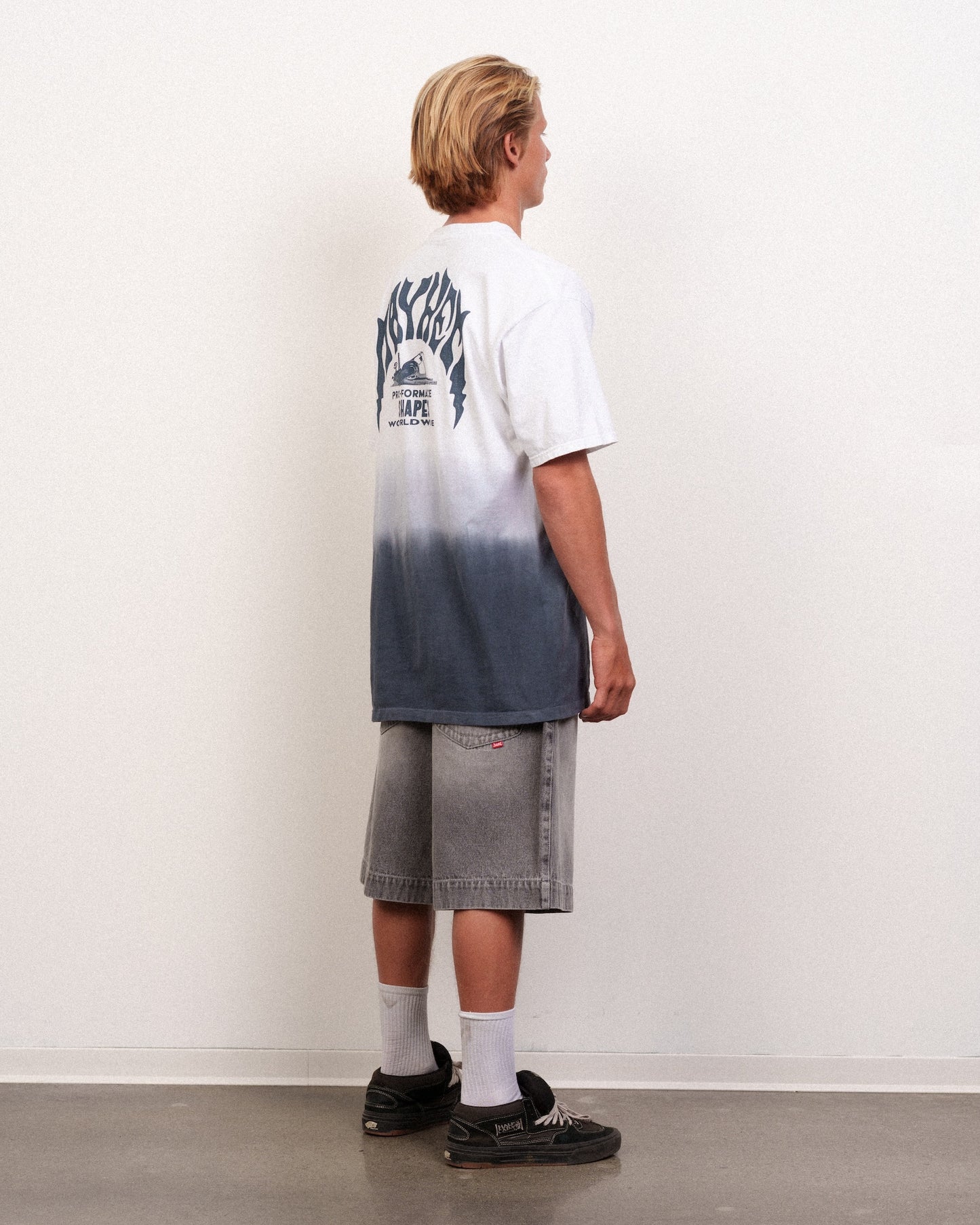 Mayhem Dip Dye Tee Stormy Grey