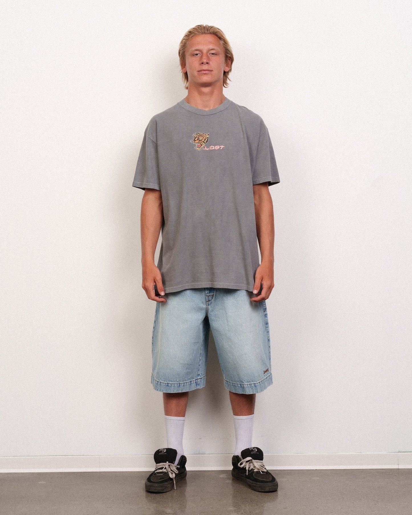 Bali Lam Wash Tee Stormy Grey