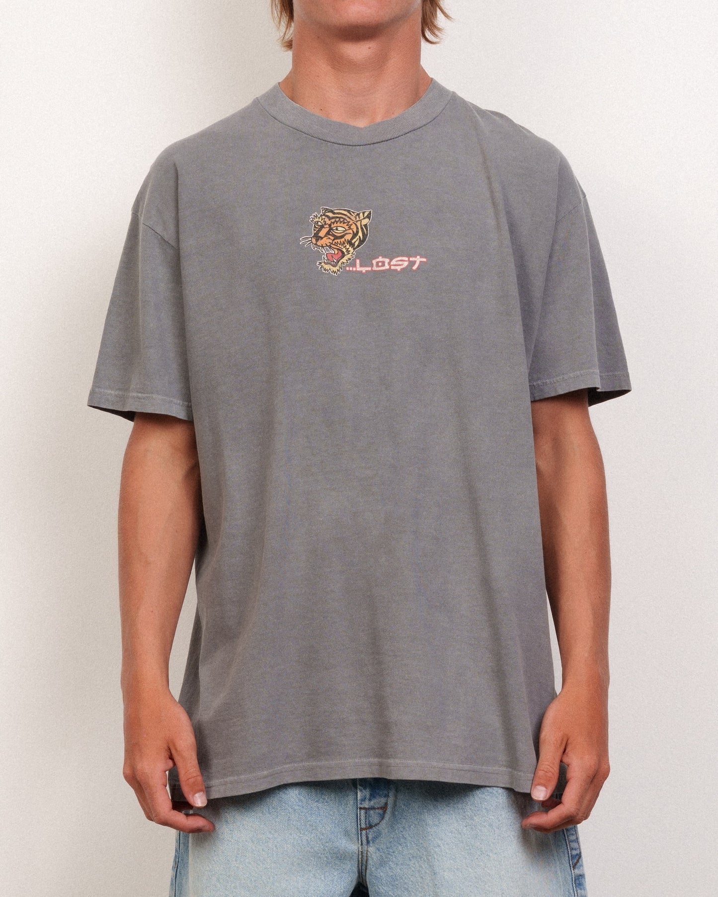 Bali Lam Wash Tee Stormy Grey