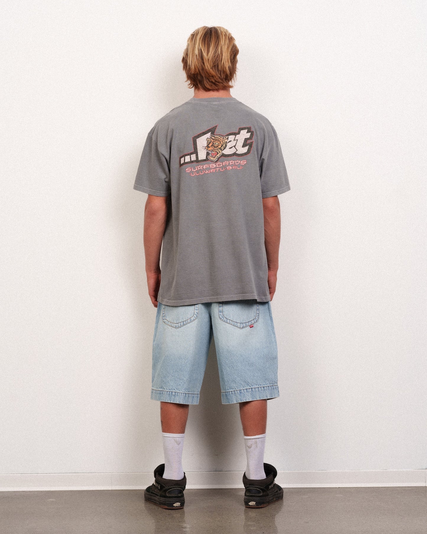 Bali Lam Wash Tee Stormy Grey