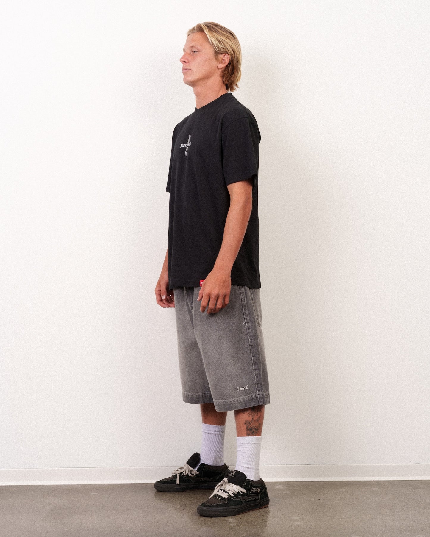 Big Rig Denim Jort Vintage Grey