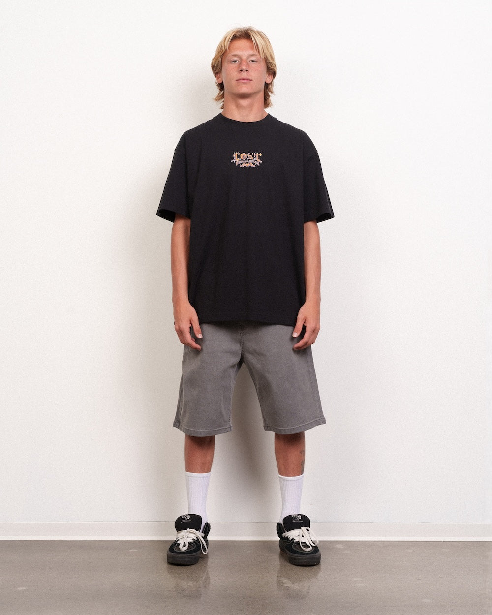 Dropout Denim Jort Washed Black