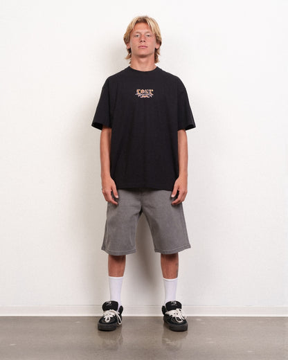 Dropout Denim Jort Washed Black