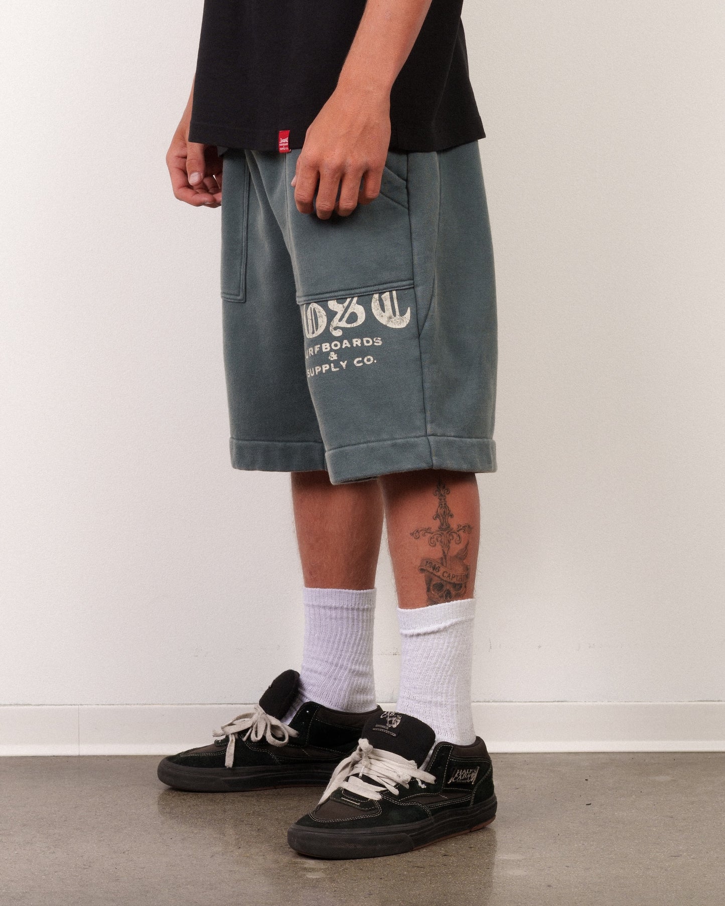 Kanga Fleece Shorts Dark Slate
