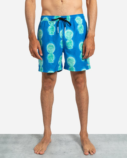 Risky Beachshort Alien Artifact Blue