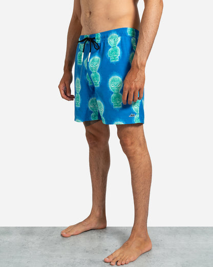 Risky Beachshort Alien Artifact Blue