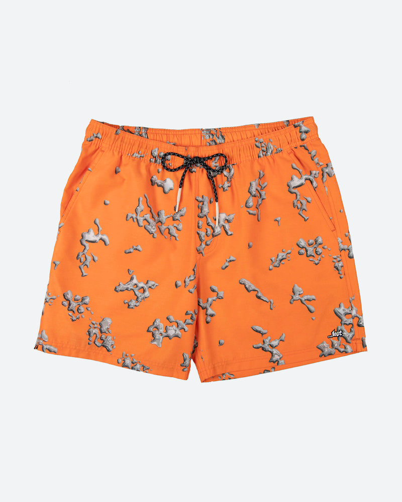 Risky Beachshort Orange Chrome Island