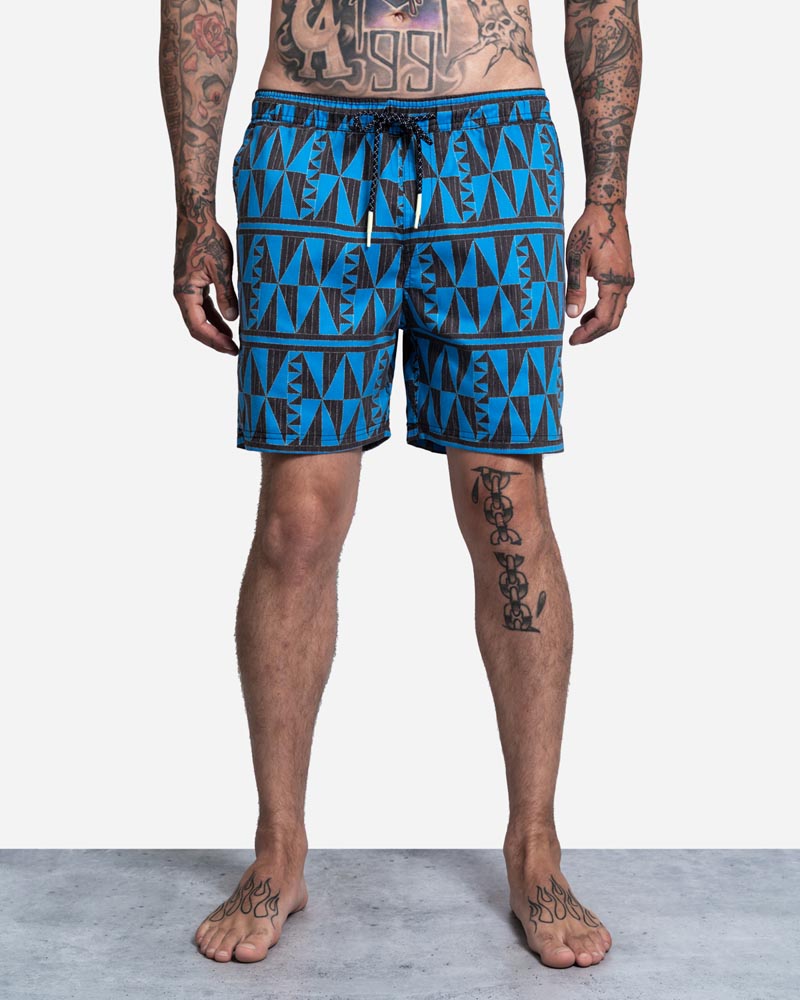 Risky Beachshort Pacific Blue Triangle