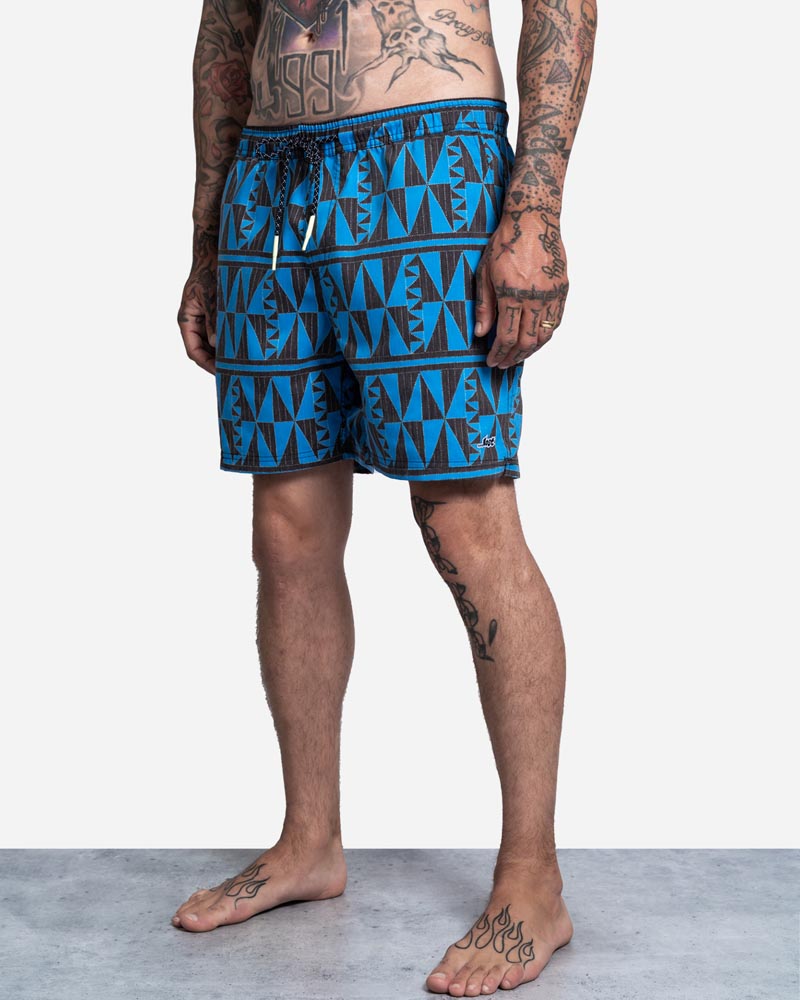 Risky Beachshort Pacific Blue Triangle