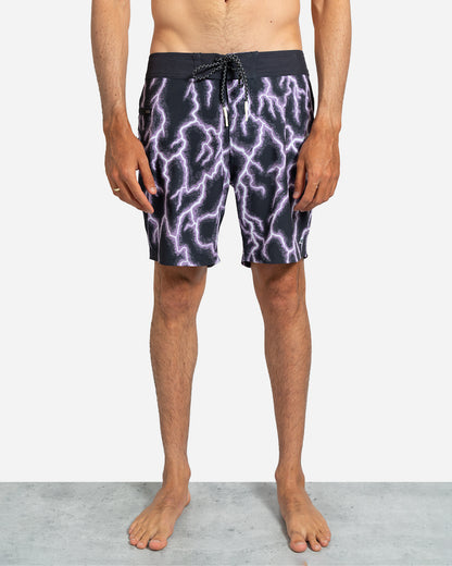 Bside Boardshort Purple Lightning