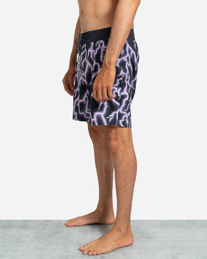 Bside Boardshort Purple Lightning