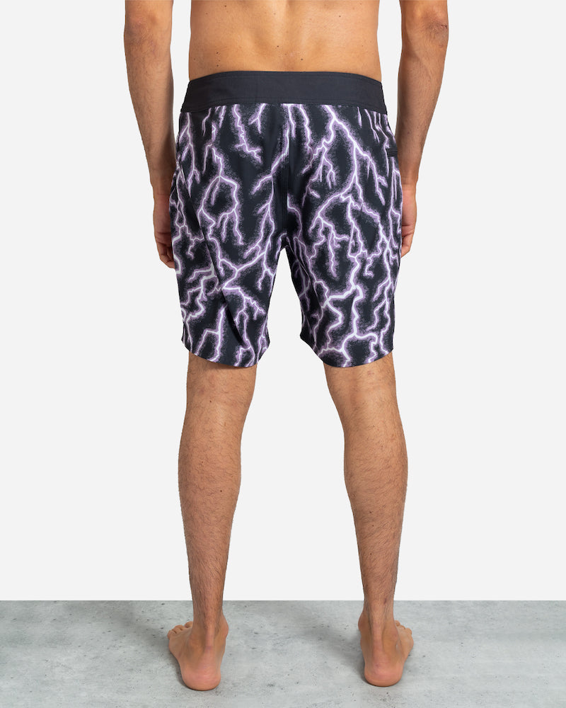 Bside Boardshort Purple Lightning