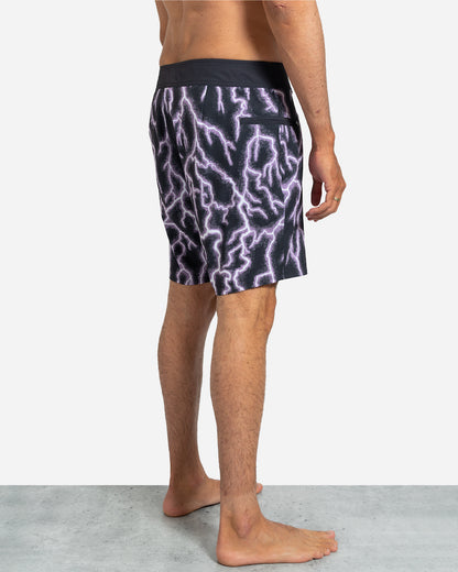 Bside Boardshort Purple Lightning