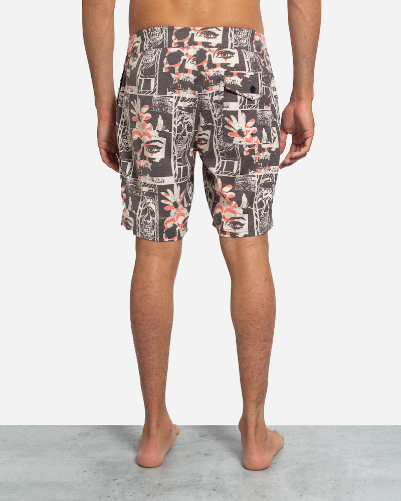 Layback Boardshort Mismash Black