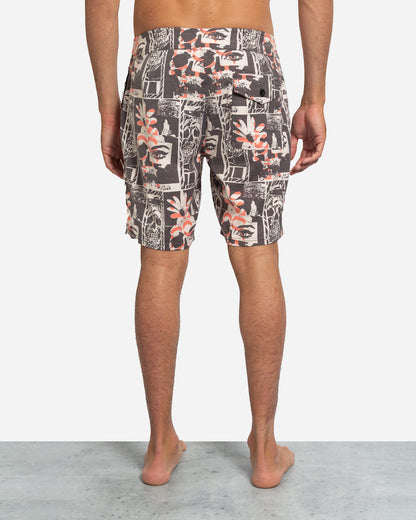 Layback Boardshort Mismash Black