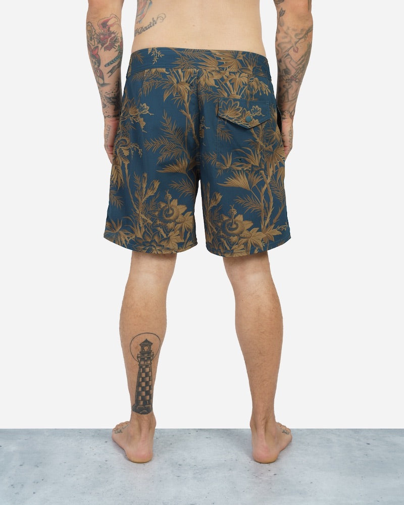 Layback Boardshort Tranquil Pond Blue