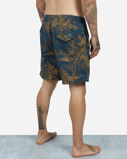 Layback Boardshort Tranquil Pond Blue