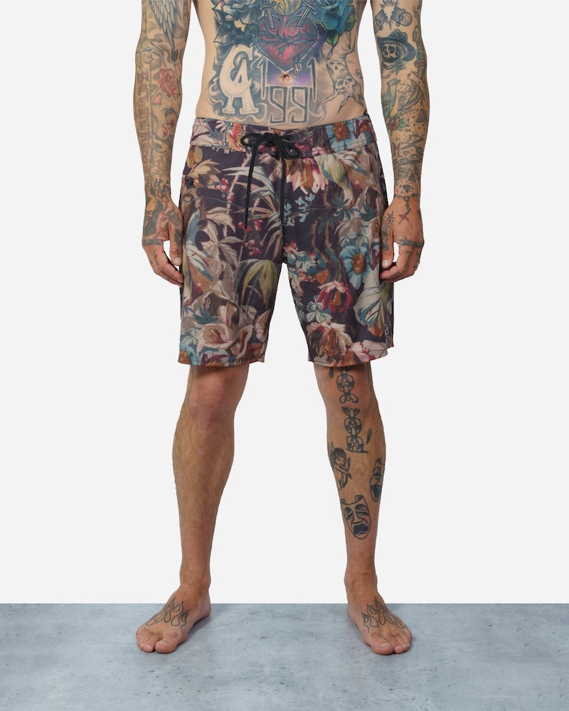 Highline Boardshort Deep Jungle Black