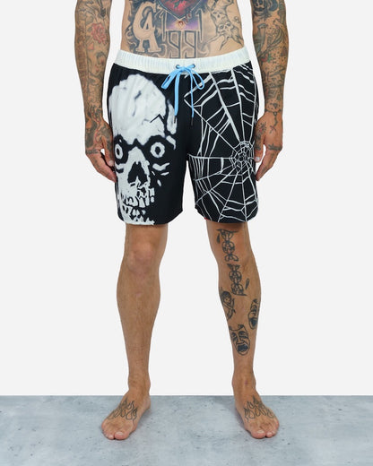 Death Stare Beachshort Black With White