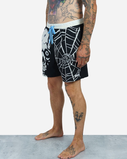 Death Stare Beachshort Black With White