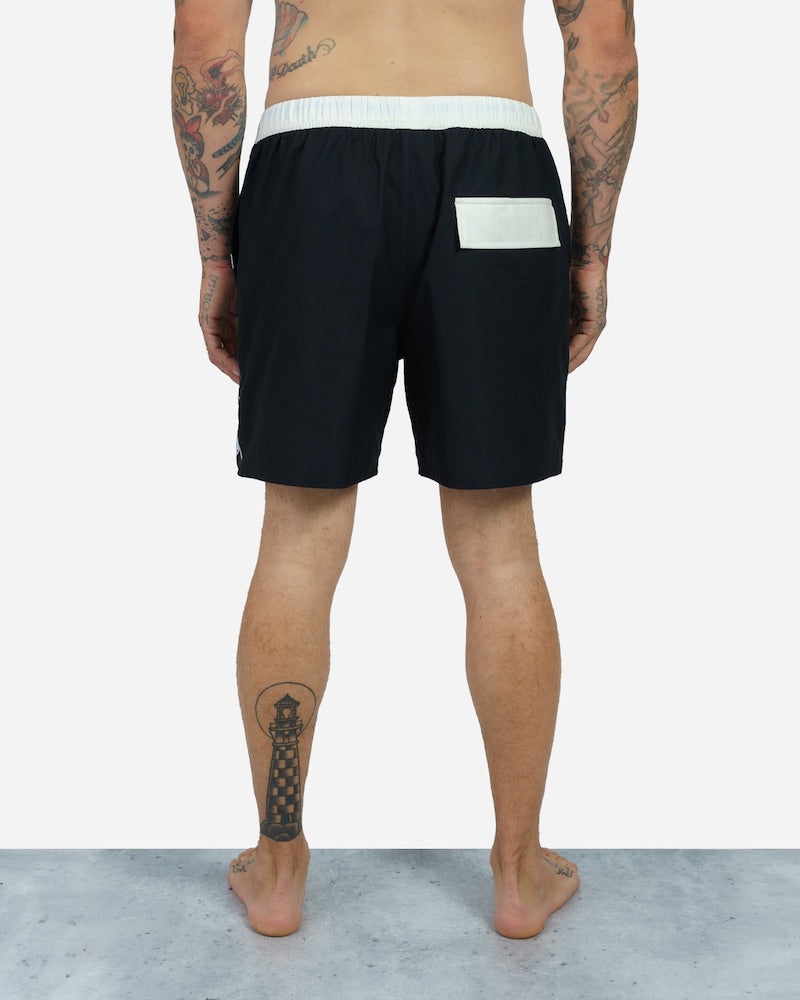 Death Stare Beachshort Black With White