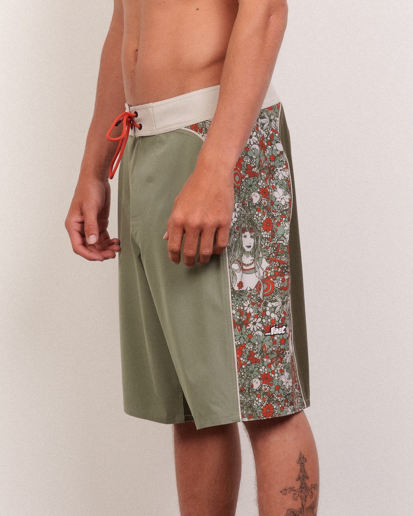 Garden Of Delight Boardshort Olive
