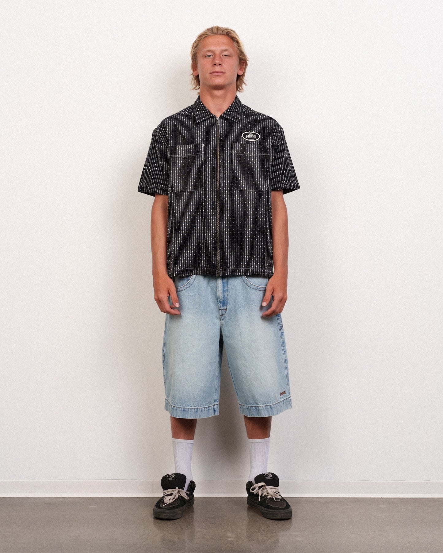 Gassed Woven Black / Natural
