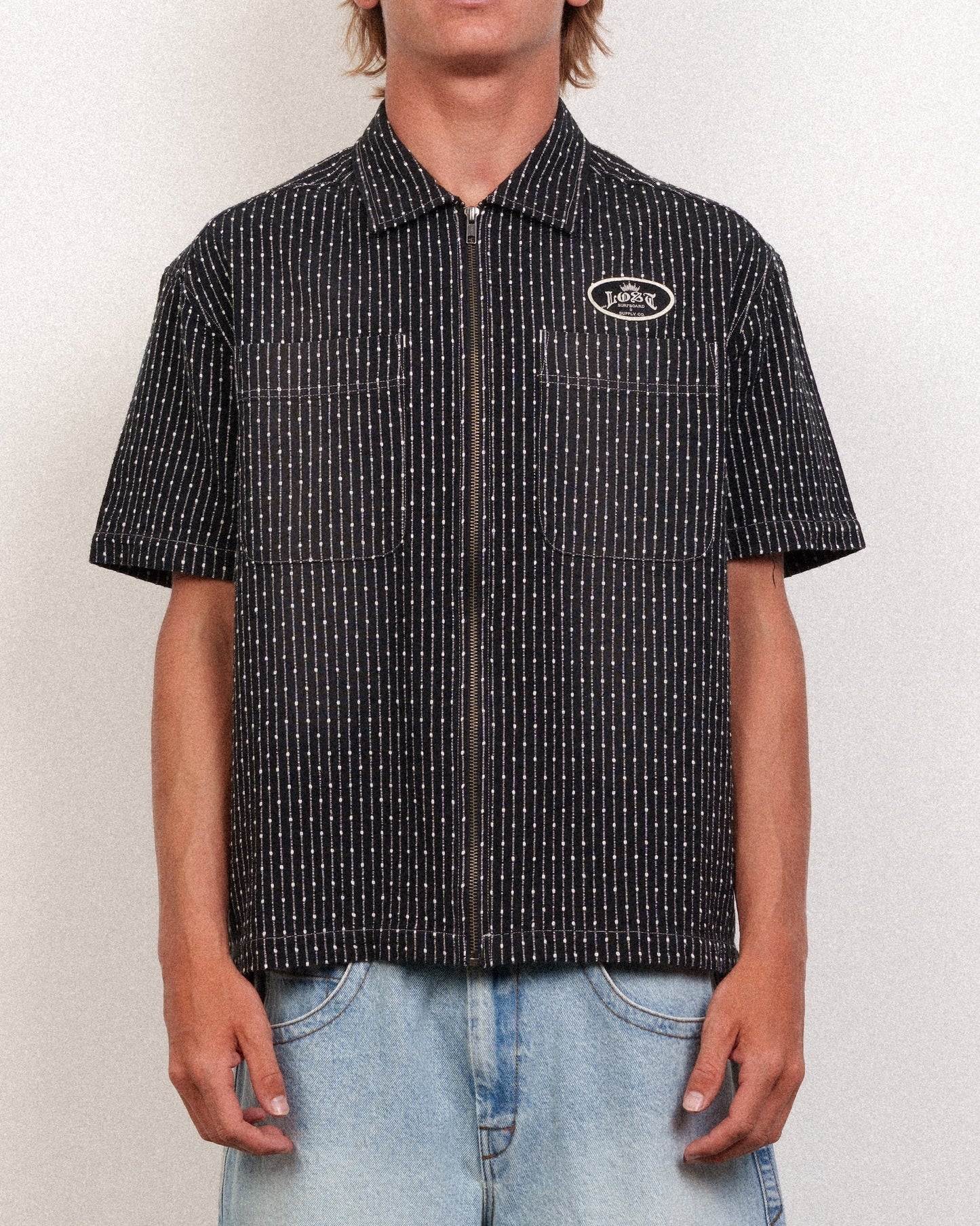 Gassed Woven Black / Natural