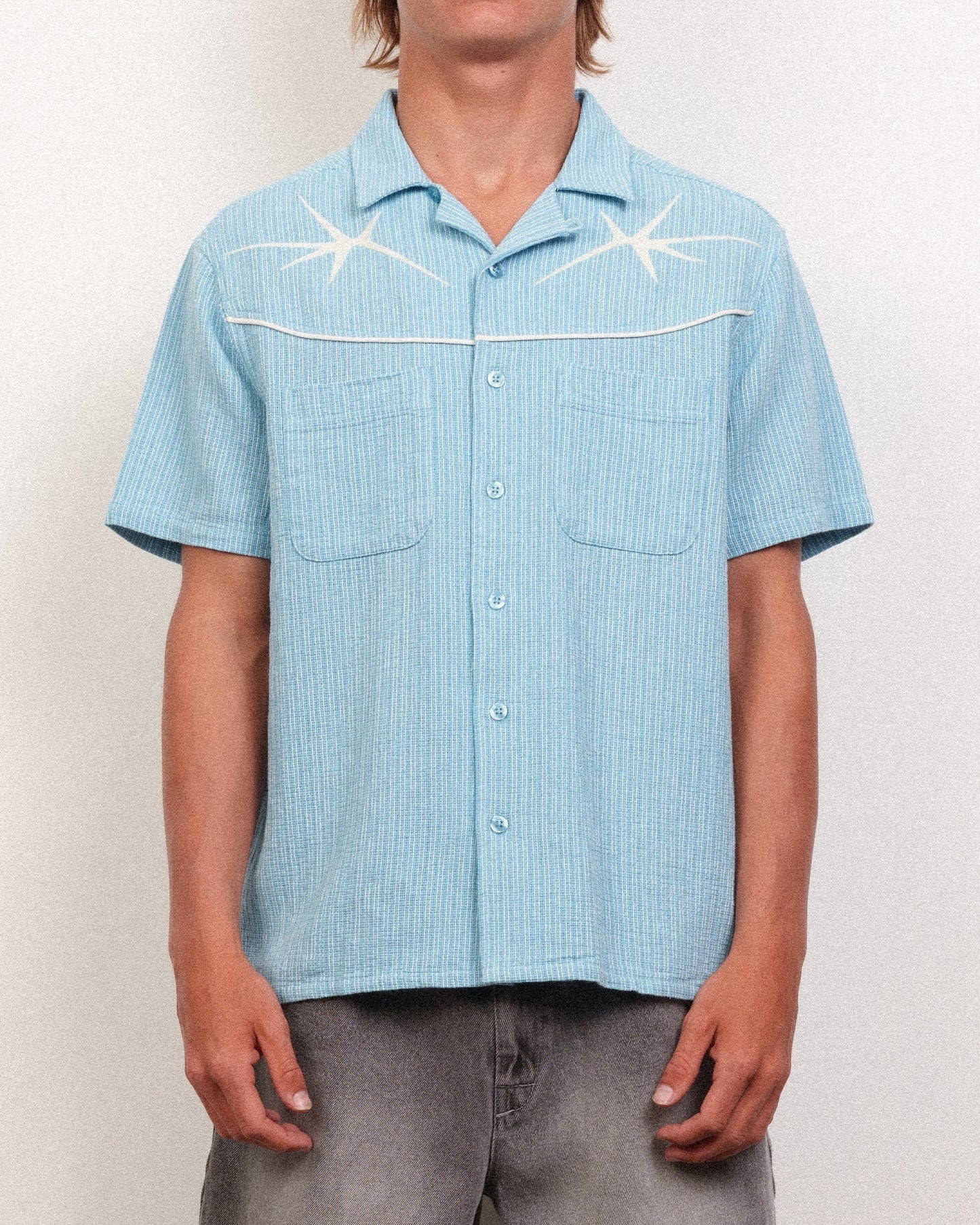 Blast Woven Light Blue
