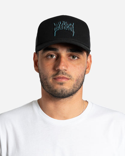 Mayhem Embroidered Trucker Black