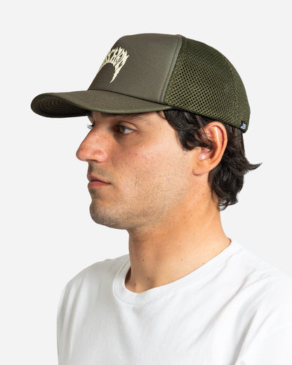 Lightning Mayhem Trucker Dark Military Green