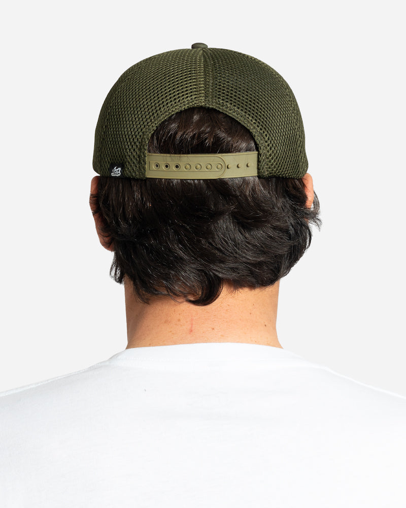 Lightning Mayhem Trucker Dark Military Green