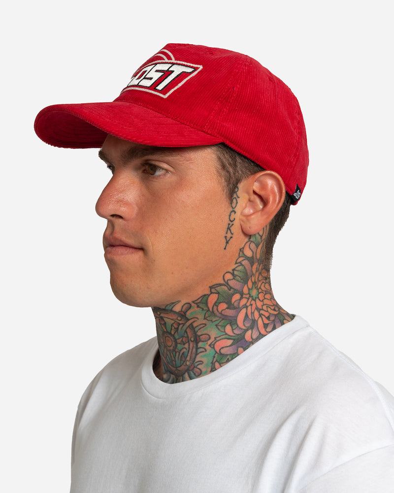 Fast Times Corduroy Hat Raded Red