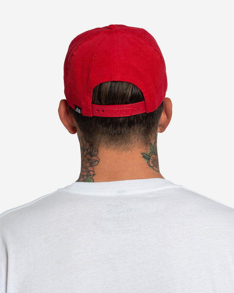 Fast Times Corduroy Hat Raded Red