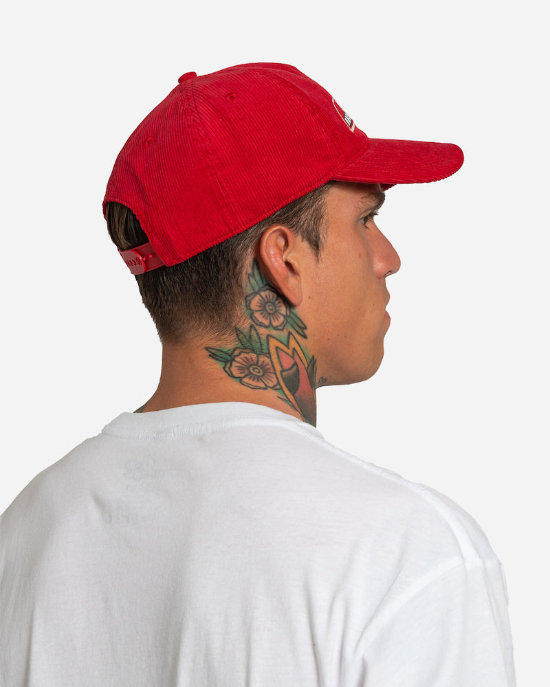 Fast Times Corduroy Hat Raded Red