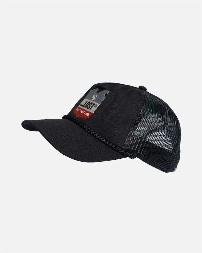 Emblem Trucker Hat Black