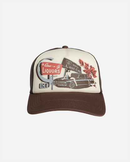 Lost City Trucker Hat Brown