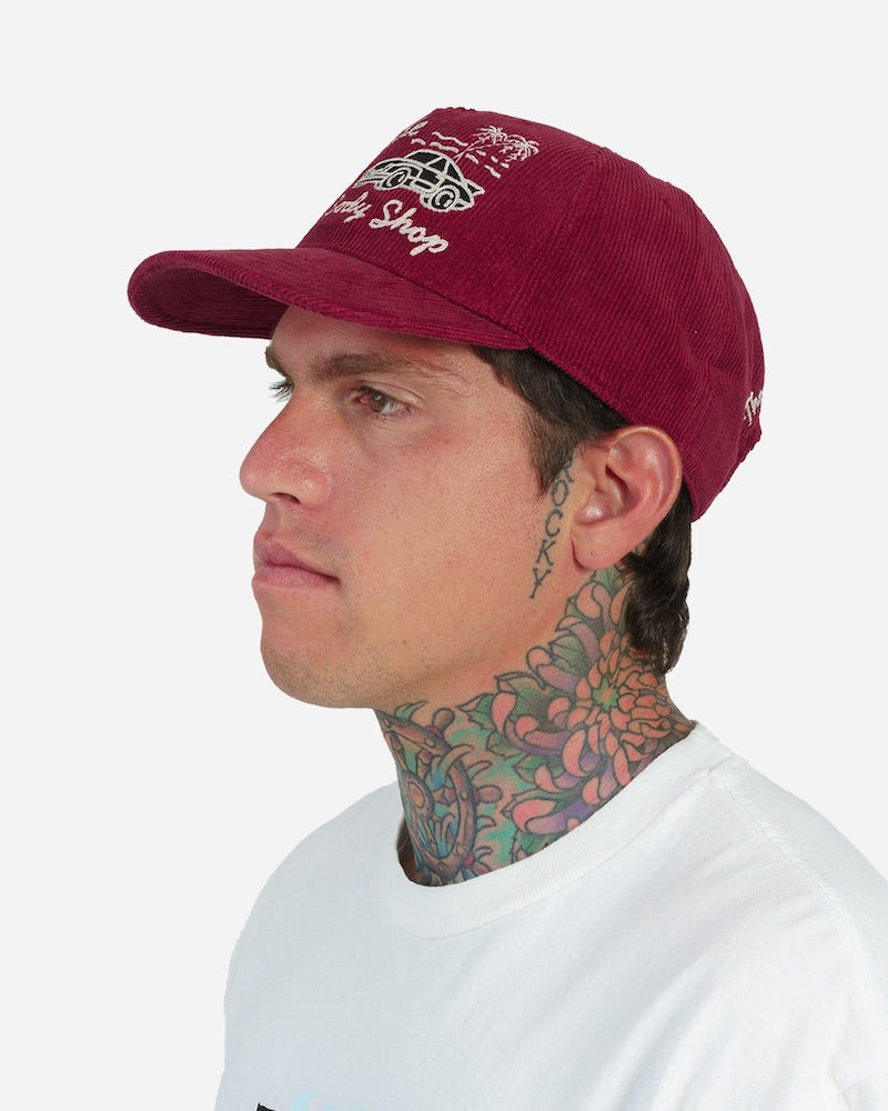 Bayside Auto Strapback Dark Maroon