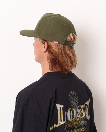 Crown Logo Snapback Dark Olive