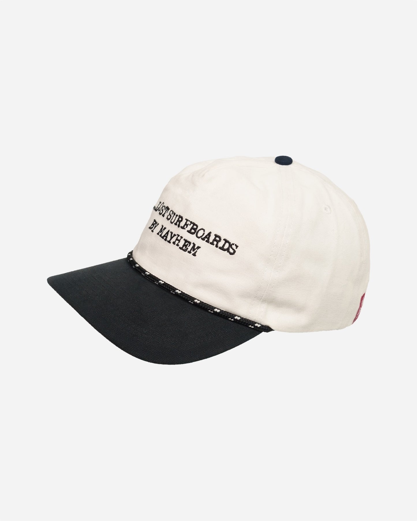 Lost Mayhem Text Snapback White