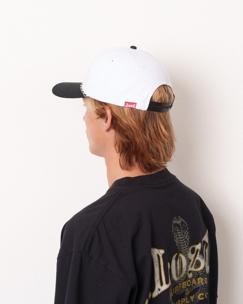 Lost Mayhem Text Snapback White