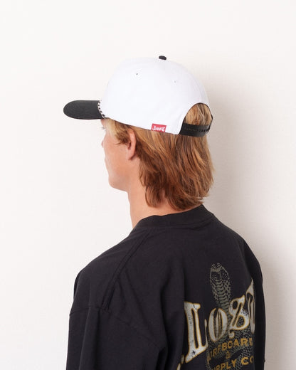 Lost Mayhem Text Snapback White